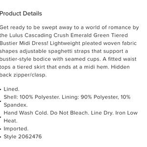 Cascading Crush Emerald Green Tiered Bustier Midi Dress (Lulus)